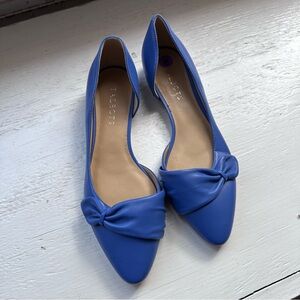 NWOT Talbots Women's Vibrant Blue Knot Flats size 8